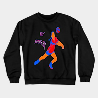 YAY IRENE DAY NEON GIRL VOLLEYBALL PLAYER Crewneck Sweatshirt